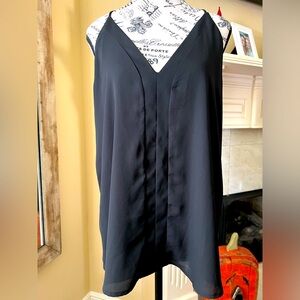 Adrienne Black lined halter tank